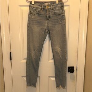 LOFT Distressed Skinny Jeans